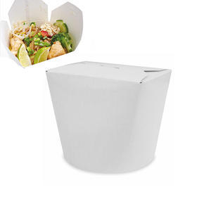 Food box papierový biely 50 ks