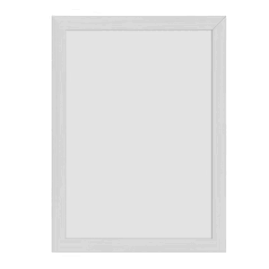 Nástenná popisovacia tabuľa WOOD WHITE 40x60 cm