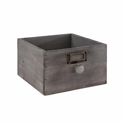 Box drevený šuplík Vintage, 18,5 x 18,5 x 11 cm - 1