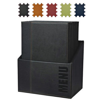 Box s jedálnymi lístkami Trendy, modrá - 20 JL + box - A4 - 1