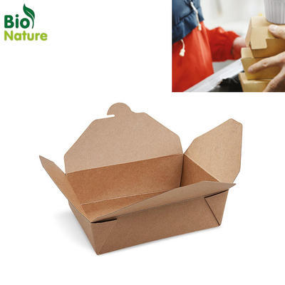 Food box papierový nepremastiteľný M, 151 x 120 x 65 mm - 1300 ml - 50 ks