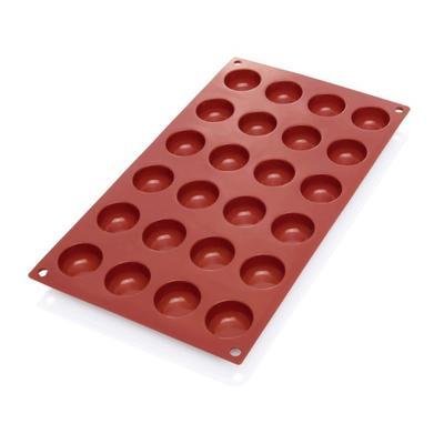 Forma Amarettini červený silikón, 24 dielov - 3,5 x 1,5 cm