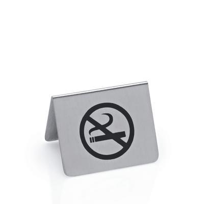 Stojan Zákaz fajčenia nerezový, 5,5 x 5 x 3,5 cm