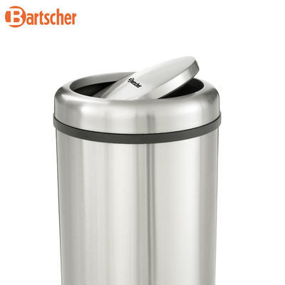 Odpadkový kôš s výklopným vekom Bartscher, 350 x 350 x 750 mm - 50 l - 6,3 kg - 2/4