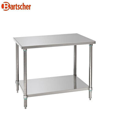 Pracovný stôl nerezový Bartscher, 1000 x 700 x 860-900 mm - 22,10 kg - 2