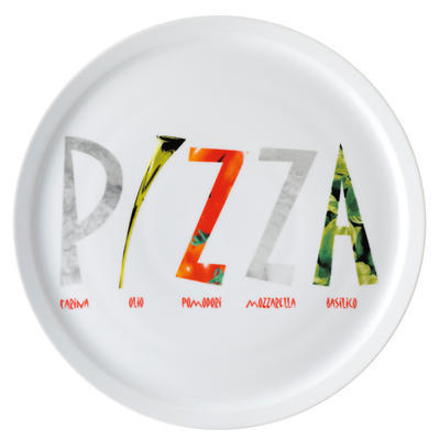Tanier na pizzu s motívom, 30 cm - nápis pizza - 2