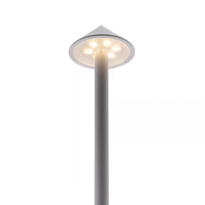 Akumulátorová stolná lampička ANGELINA-B, malý klobúčik - 300 x 105 x 105 mm - čierna - 3
