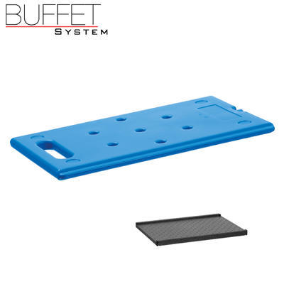Bufetový modul ICE nerez s poklopom a bridlicou, nerez ICE - bridlica / poklop - 6,5 cm - 3