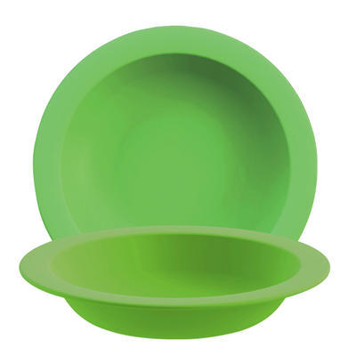 Tanier detský dekorovaný, tanier hlboký - zelená - 21,6 cm / 0,5 l - 3