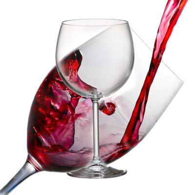 Poháre na červené víno Colibri Crystalite Bohemia, 80 x 230 x 237 mm - 0,58 l (vysoká/zúžená) - 178 g - 4