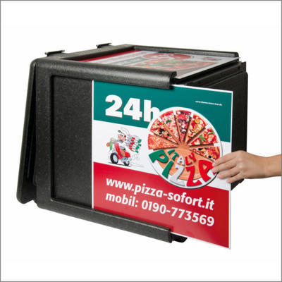Termobox Pizza Frontloader 100 l, 490 x 490 x 415 mm - 600 x 580 x 570 mm - 100 l - 7